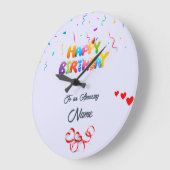 Gepersonaliseerde wandklok – Uniek verjaardagscade (Hoek)