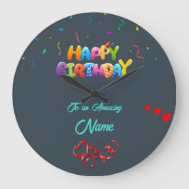 Gepersonaliseerde wandklok – Uniek verjaardagscade