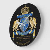 Gepersonaliseerde wapenstilstand Blauwe Eagle Embl Grote Klok (Hoek)