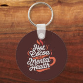 Gepersonaliseerde warme cacao en geestelijke gezon sleutelhanger (Voorkant)