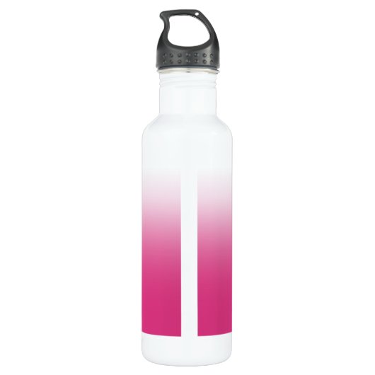 Gepersonaliseerde warmtefusie Roze gradiënt Waterfles (Achterkant)