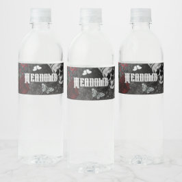 Gepersonaliseerde Water Bottle Label Haunting Adel Waterfles Etiket