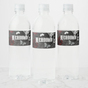 Gepersonaliseerde Water Bottle Label Haunting Adel Waterfles Etiket