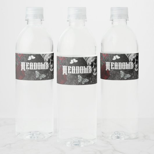 Gepersonaliseerde Water Bottle Label Haunting Adel Waterfles Etiket (Flessen)