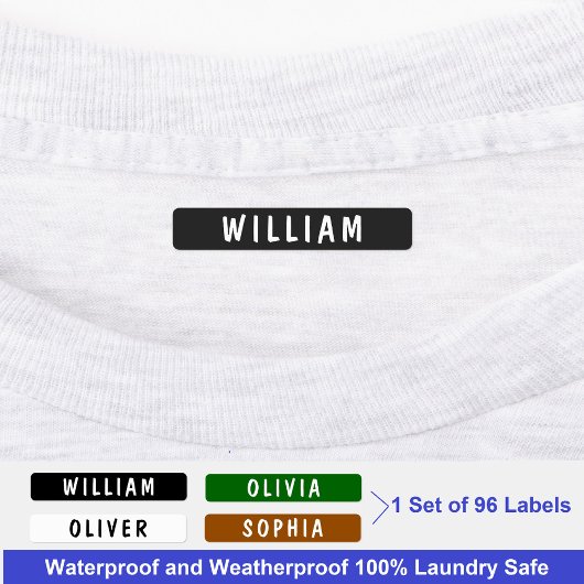 Gepersonaliseerde Waterdichte Naam Kinder School K Labels