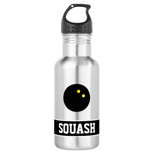 Gepersonaliseerde waterfles cadeau voor squash spe (Voorkant)