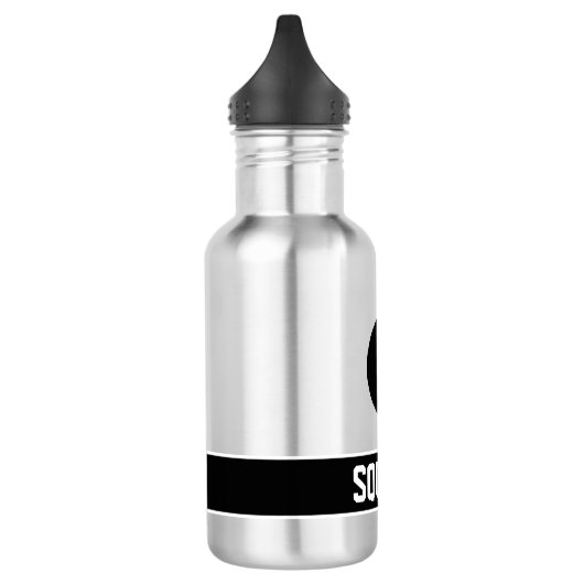 Gepersonaliseerde waterfles cadeau voor squash spe (Links)