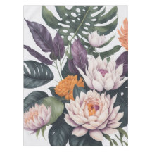 Gepersonaliseerde waterlelies monstera bladeren