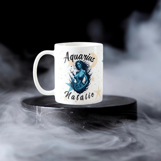 Gepersonaliseerde Waterman Zodiac Sign Schattige M Koffiemok