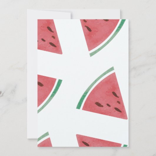 Gepersonaliseerde Watermeloen Hartelijk dank Bedankkaart (Achterkant)