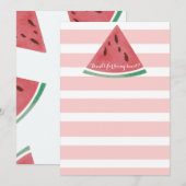 Gepersonaliseerde Watermeloen Hartelijk dank Bedankkaart (Voorkant / Achterkant)