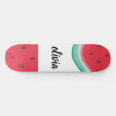 Gepersonaliseerde watermeloen persoonlijk skateboard (Horizontaal)
