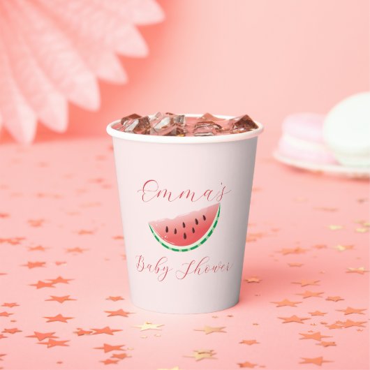 Gepersonaliseerde Watermeloen Theme Paper Cups Papieren Bekers (Insitu)