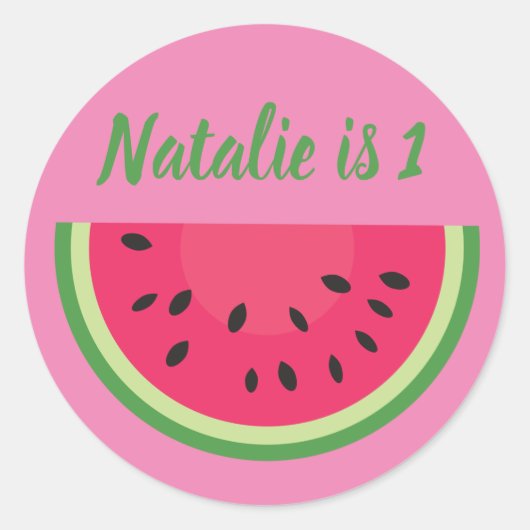 Gepersonaliseerde Watermelon Stickers (Voorkant)