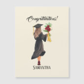 Gepersonaliseerde Waterverf Afstuderen (Voorkant)