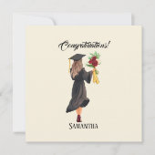 Gepersonaliseerde Waterverf Afstuderen (Voorkant)