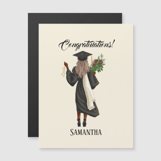 Gepersonaliseerde Waterverf Afstuderen (10) (Voorkant / Achterkant)