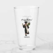 Gepersonaliseerde Waterverf Afstuderen (10) Glas (Voorkant)