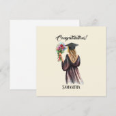 Gepersonaliseerde Waterverf Afstuderen (11) (Voorkant / Achterkant)