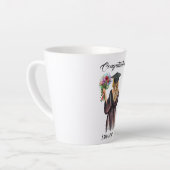 Gepersonaliseerde Waterverf Afstuderen (11) Latte Mok (Linkerhoek)