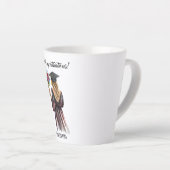 Gepersonaliseerde Waterverf Afstuderen (11) Latte Mok (Rechterhoek)