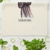 Gepersonaliseerde Waterverf Afstuderen (11) Theedoek (Gevouwen)