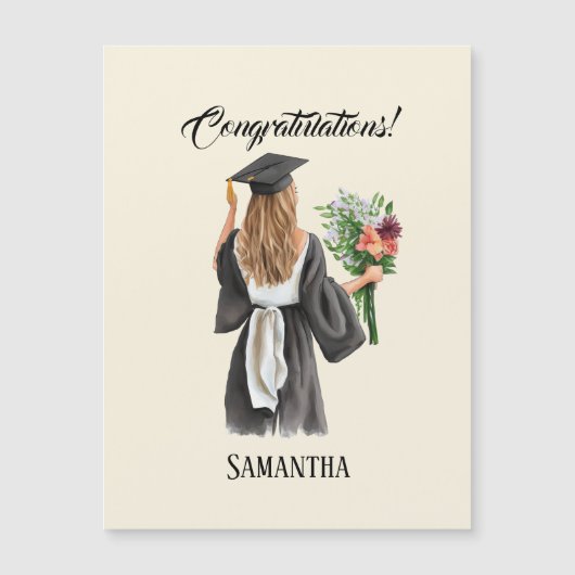 Gepersonaliseerde Waterverf Afstuderen (12) (Voorkant)