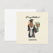 Gepersonaliseerde Waterverf Afstuderen (12) (Voorkant / Achterkant)