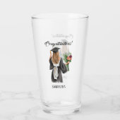 Gepersonaliseerde Waterverf Afstuderen (12) Glas (Achterkant)
