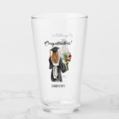 Gepersonaliseerde Waterverf Afstuderen (12) Glas (Voorkant)