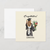 Gepersonaliseerde Waterverf Afstuderen (13) (Voorkant / Achterkant)