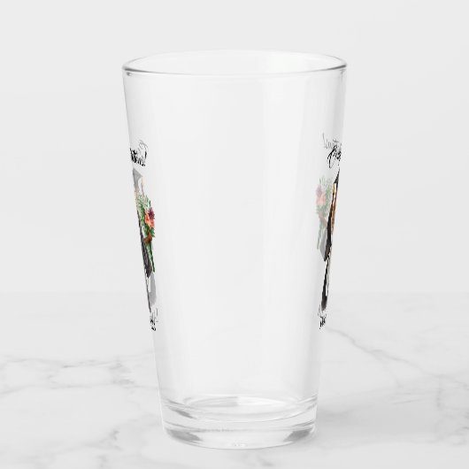 Gepersonaliseerde Waterverf Afstuderen (13) Glas (Rechts)