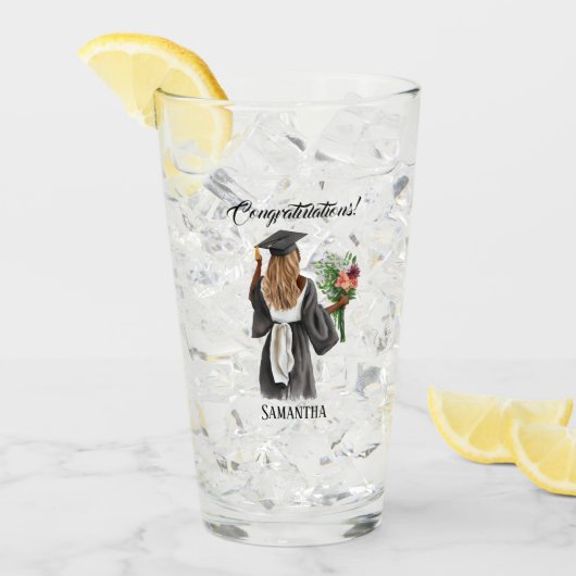 Gepersonaliseerde Waterverf Afstuderen (13) Glas