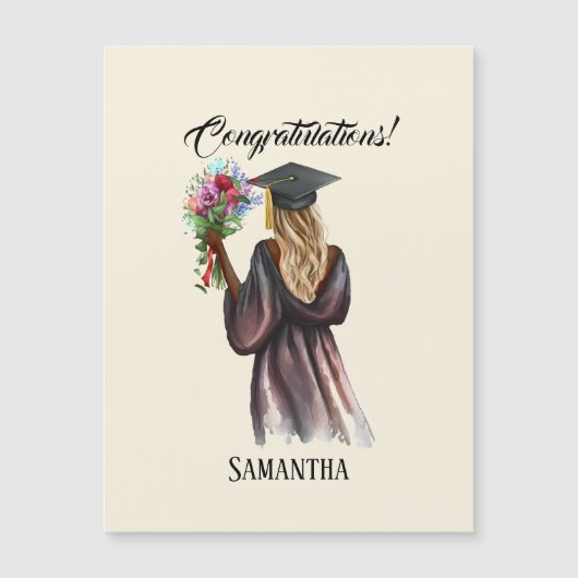 Gepersonaliseerde Waterverf Afstuderen (14) (Voorkant)
