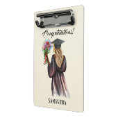 Gepersonaliseerde Waterverf Afstuderen (14) Mini Klembord (Angled2)