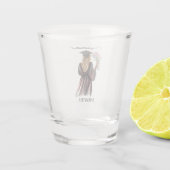 Gepersonaliseerde Waterverf Afstuderen (14) Shot Glas (Achterkant)
