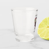 Gepersonaliseerde Waterverf Afstuderen (14) Shot Glas (Links)