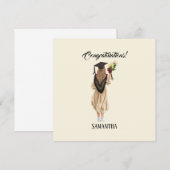 Gepersonaliseerde Waterverf Afstuderen (2) (Voorkant / Achterkant)