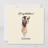 Gepersonaliseerde Waterverf Afstuderen (2) (Voorkant)