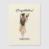 Gepersonaliseerde Waterverf Afstuderen (2) (Voorkant)