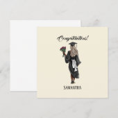 Gepersonaliseerde Waterverf Afstuderen (4) (Voorkant / Achterkant)