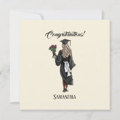 Gepersonaliseerde Waterverf Afstuderen (4) (Voorkant)