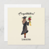 Gepersonaliseerde Waterverf Afstuderen (5) (Voorkant / Achterkant)