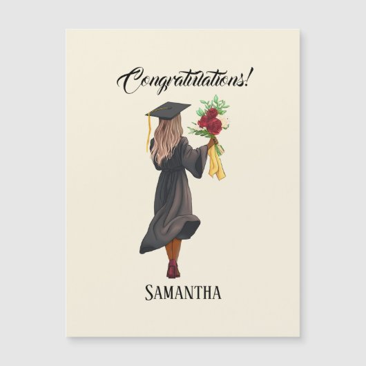 Gepersonaliseerde Waterverf Afstuderen (5) (Voorkant)