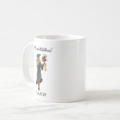 Gepersonaliseerde Waterverf Afstuderen (5) Koffiemok (Voorkant links)