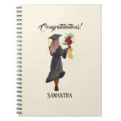 Gepersonaliseerde Waterverf Afstuderen (5) Notitieboek (Voorkant)