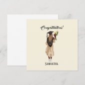 Gepersonaliseerde Waterverf Afstuderen (6) (Voorkant / Achterkant)