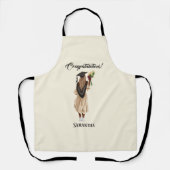 Gepersonaliseerde Waterverf Afstuderen (6) Schort (Voorkant)