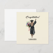 Gepersonaliseerde Waterverf Afstuderen (7) (Voorkant / Achterkant)