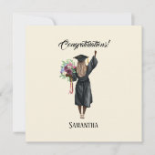 Gepersonaliseerde Waterverf Afstuderen (7) (Voorkant)